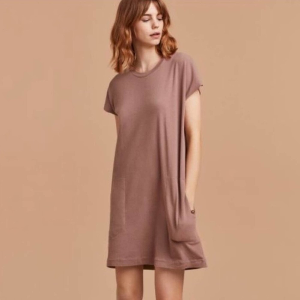 Aritzia Community Blue Metrocles Mini Shirt Dress - Picture 7 of 8